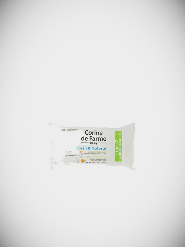 Влажные Салфетки для Детей / Corine de Farme, Baby Cleansing Wipes Fresh & Natural / 56мл  #1