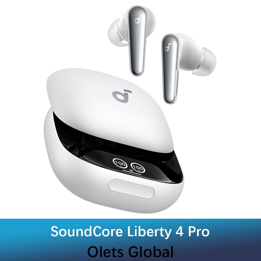 soundcore Наушники беспроводные с микрофоном Anker Saundcore Liberty 4 Pro, Bluetooth, USB Type-C, белый, #1