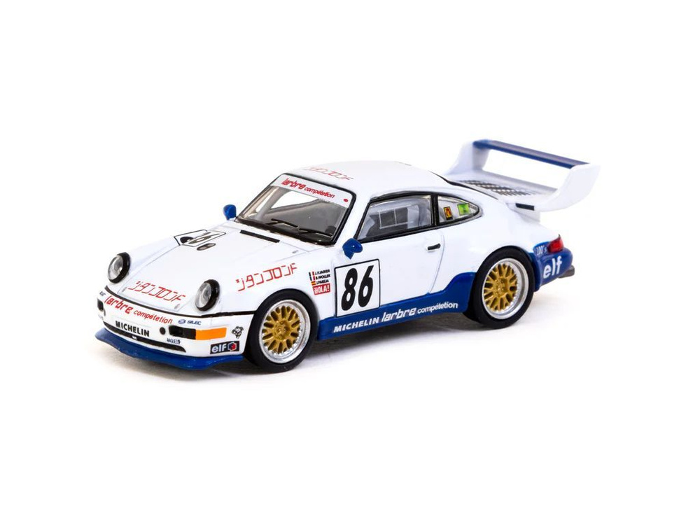 Коллекционная машинка Tarmac Works & Schuco 1:64 Porsche 911 Turbo S LM GT Suzuka 1000km 1994  #1