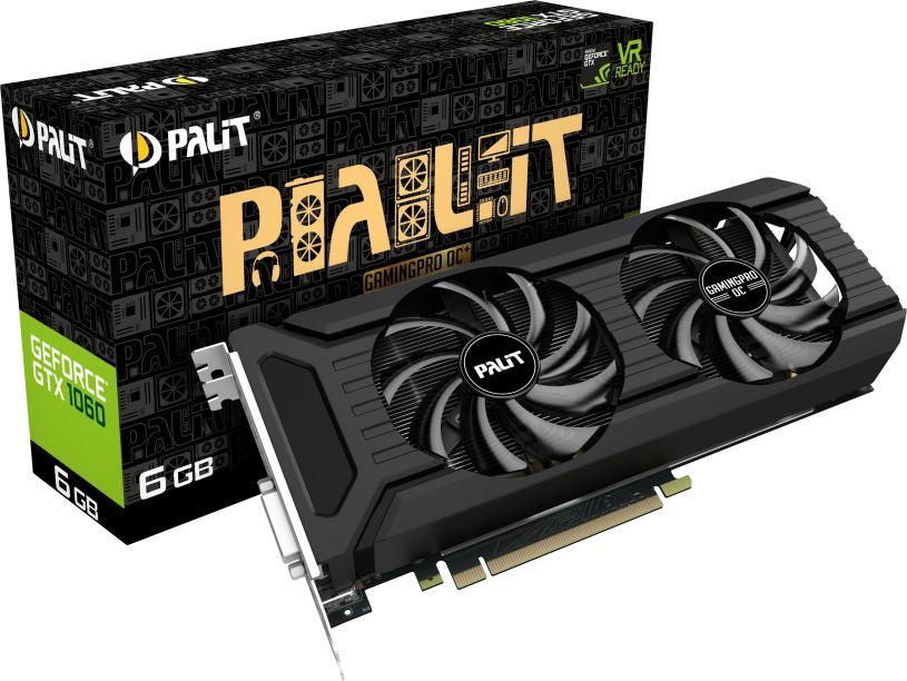 花子　PALIT GeForce GTX 1060 6GB Видеокарта Palit GeForce GTX 1060, 6 ГБ GDDR5 PCI Express