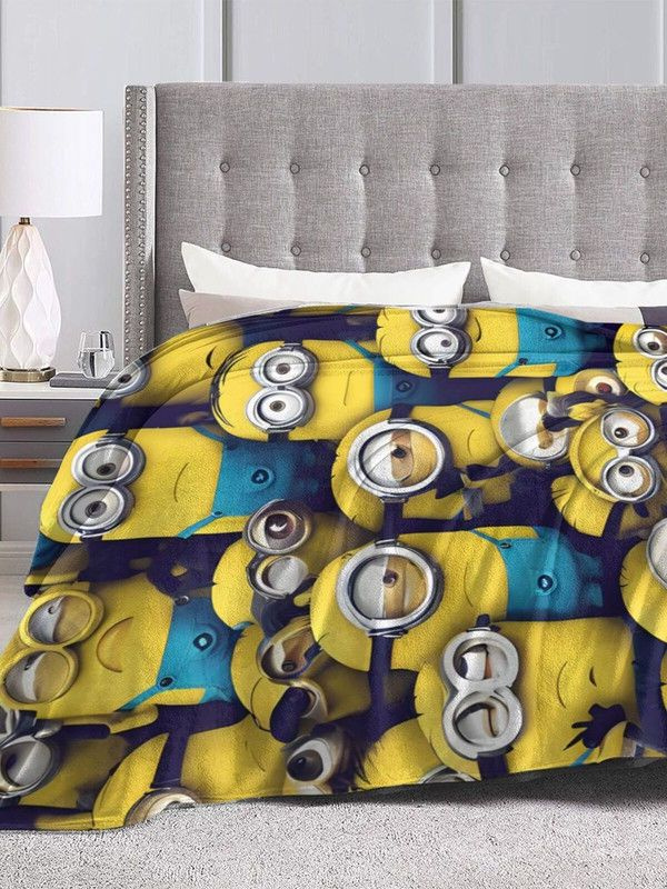 MXEB Плед Minions Пледы Миньоны , Фланель, 150х125 см #1