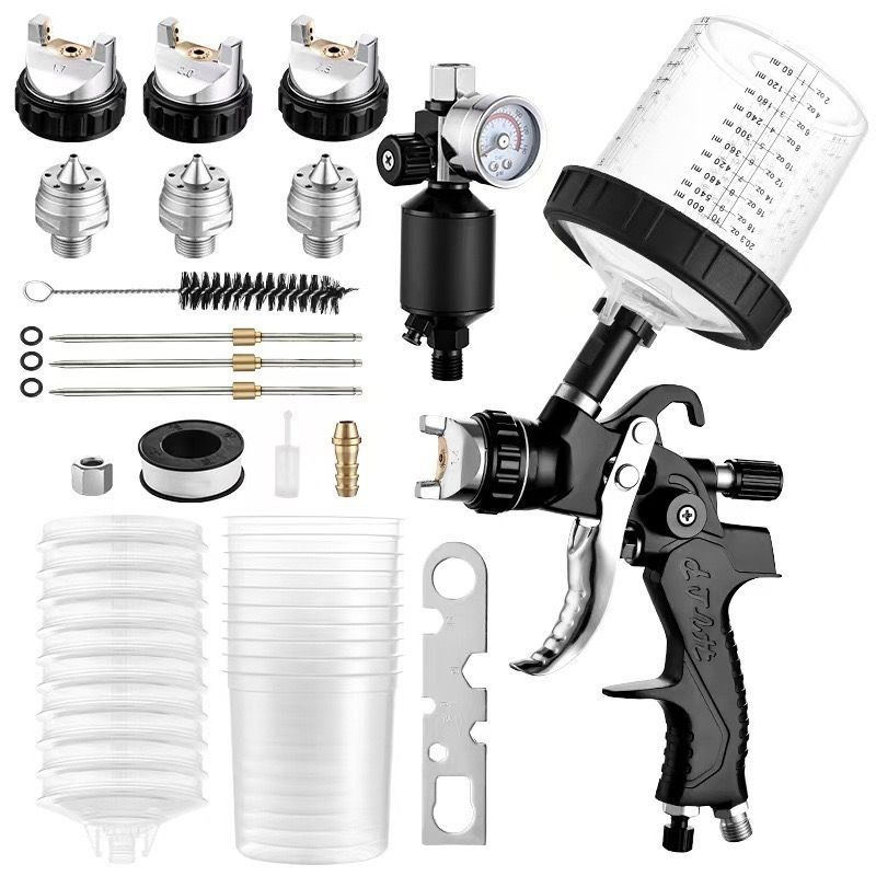 Чёрный рыцарь Краскопульт пневматический с верхним бачком 600 мл ...