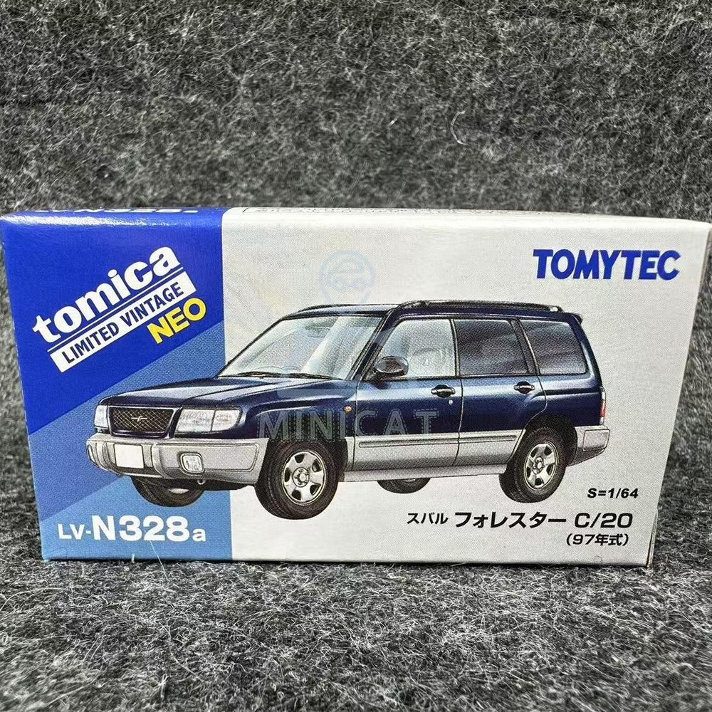 Машинка 2411 TOMYTEC 1:64 TLV LV-N328a Subaru Forester blue diecast car model #1