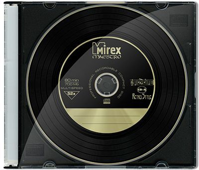 Диск Mirex CD-R Slim Case (10 шт) 700Mb 52х дизайн ''Maestro Retro Style'' #1