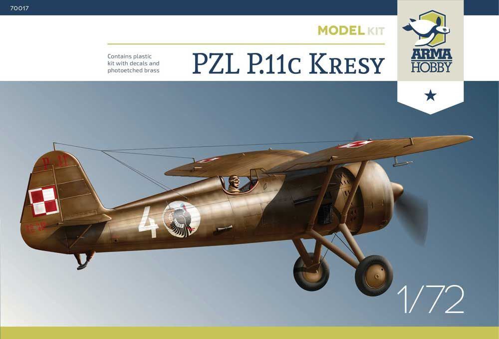 Сборная модель 1/72 PZL P.11c Kresy (Arma Hobby) #1