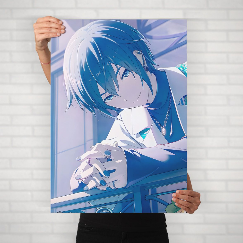 Плакат на стену для интерьера Вокалоид (КАЙТО 10) - Постер по аниме Vocaloid формата А1 (60x84 см) #1