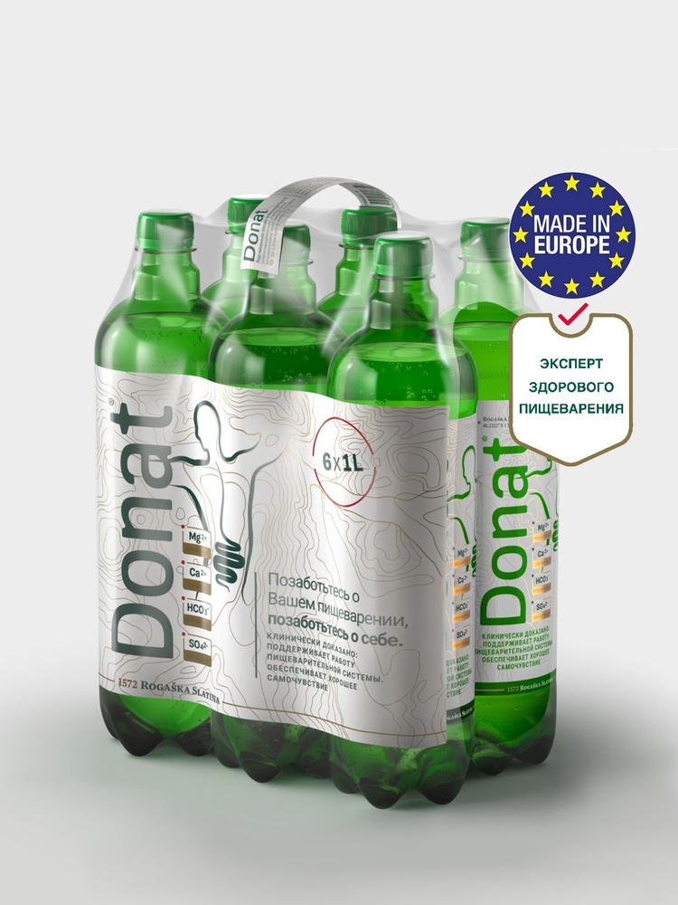 Donat Вода Минеральная Газированная 1000мл. 6шт #1