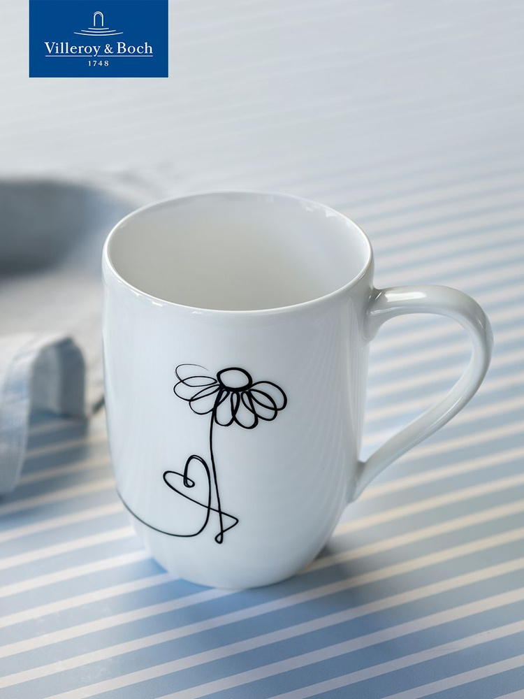 Кружка для чая и кофе 340 мл, Lines Family, Statement, like. by Villeroy & Boch, Премиум-Фарфор #1