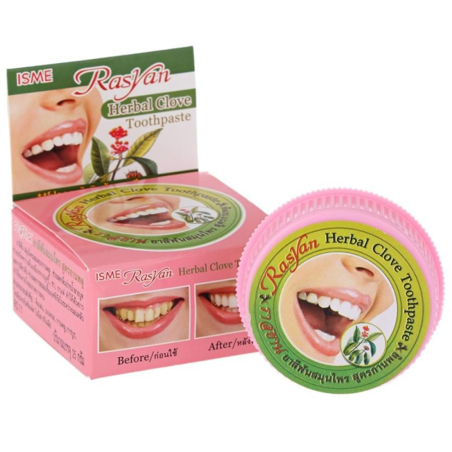 Rasyan HERBAL CLOVE TOOTHPASTE, ISME (Травяная зубная паста С ГВОЗДИКОЙ ...