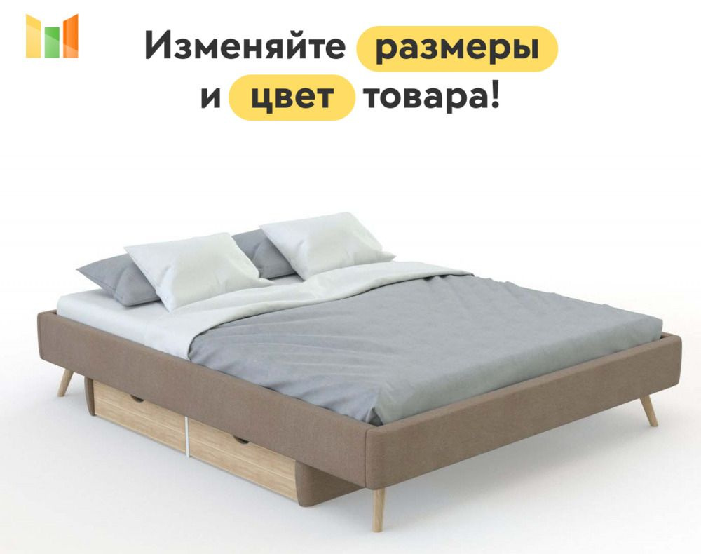 BestMebel Односпальная кровать,, 90х210 см #1
