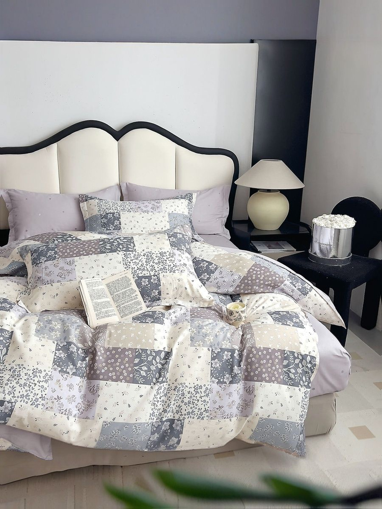 Комплект постельного белья 1,5-спальный из Vip сатина Twill Tango tpig4. Наволочки: 70х70 (2шт) #1