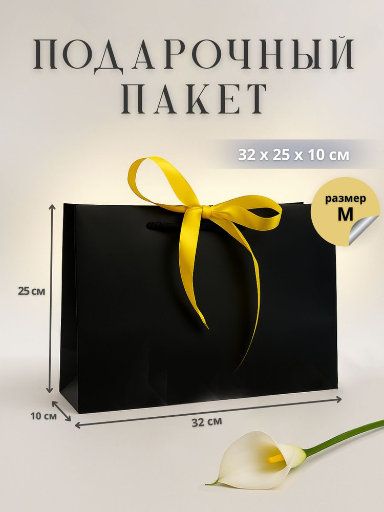 ПАКY_YOU Пакет подарочный 32х25х10 см, 1 шт. #1