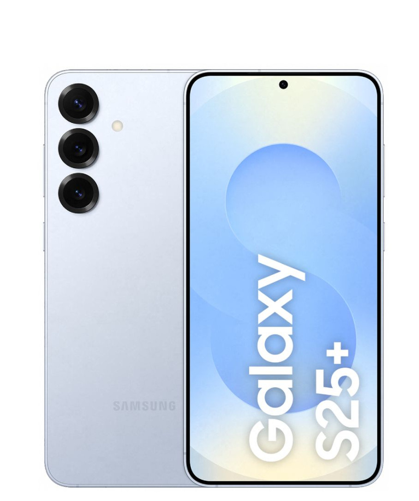 Samsung Смартфон Galaxy s25 plus 12/512 ГБ, голубой #1