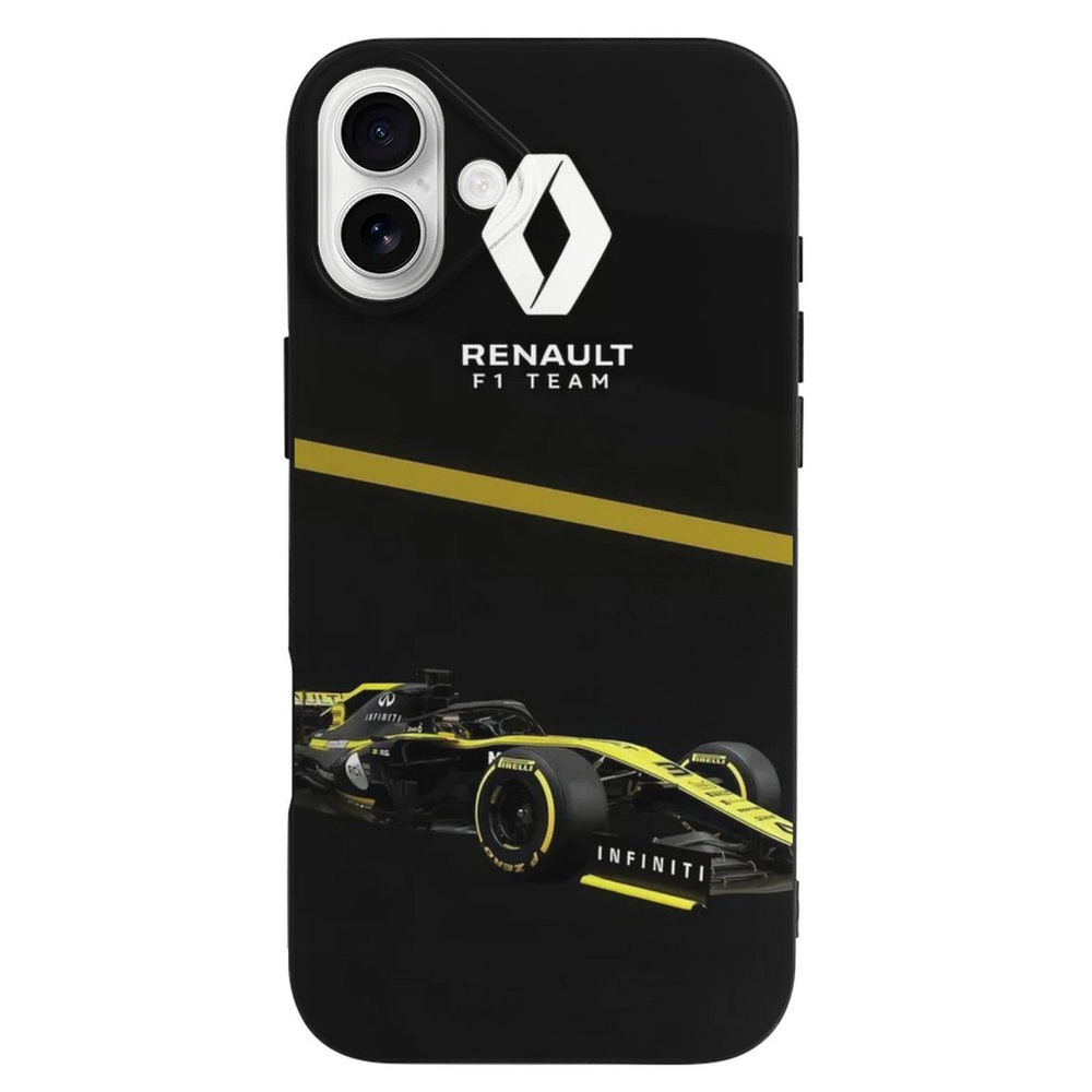 Экологичный чехол для iPhone с гоночным автомобилем команды Renault Формулы 1 & iPhone 16 Plus Ударопрочный #1