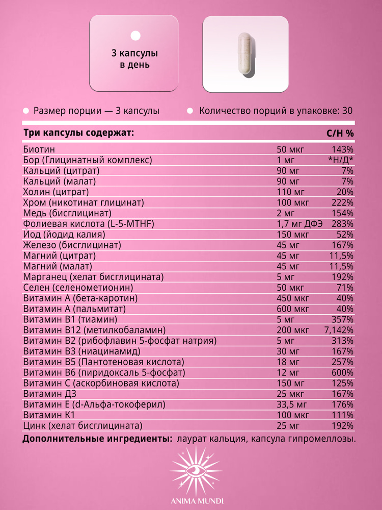 Thorne Research, Basic Prenatal, 90 капсул #1