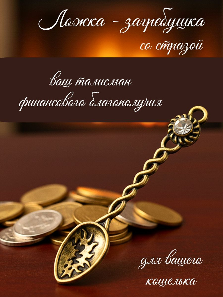 Ложка загребушка для привлечения денег кошельковый талисман оберег #1