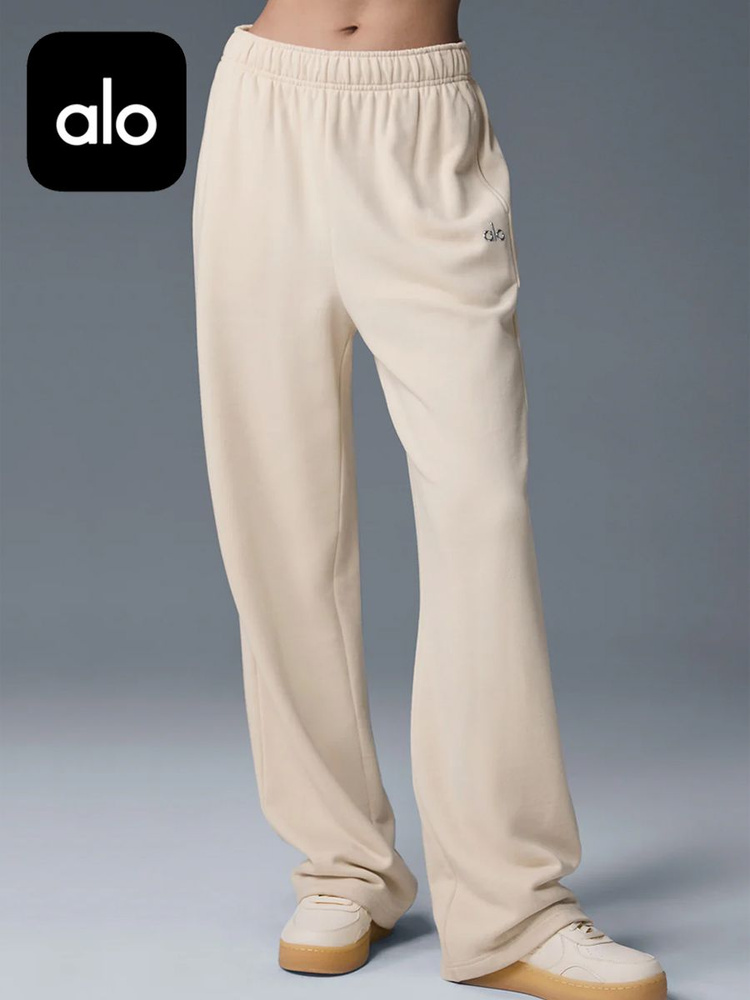 Брюки Alo Yoga Accolade Straight Leg Sweatpant (флисовая) #1