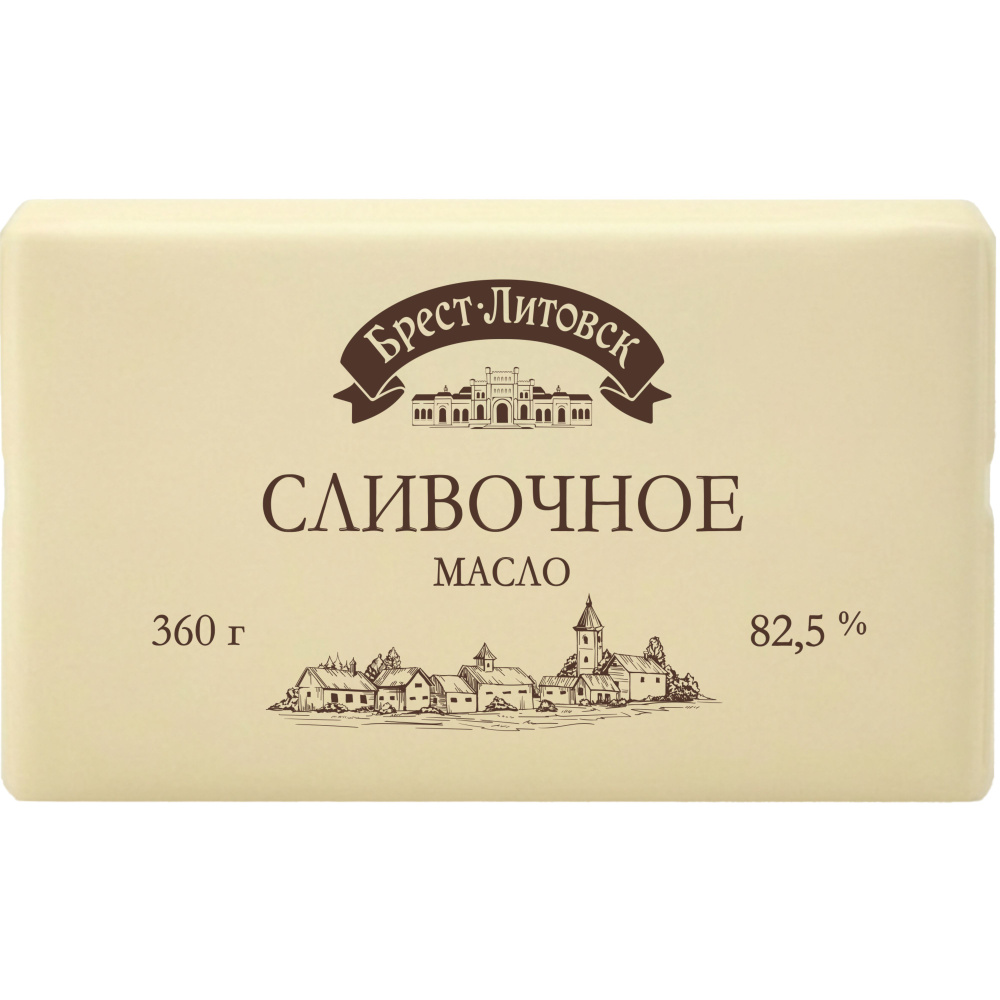 Масло сливочное 82,5%, 360 г, Брест-Литовск #1