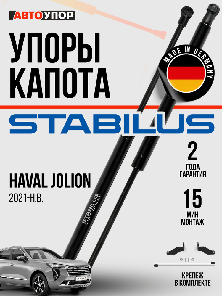 Газовые упоры капота для Haval Jolion 2021-н.в., 2 шт., UHAJOL011 #1