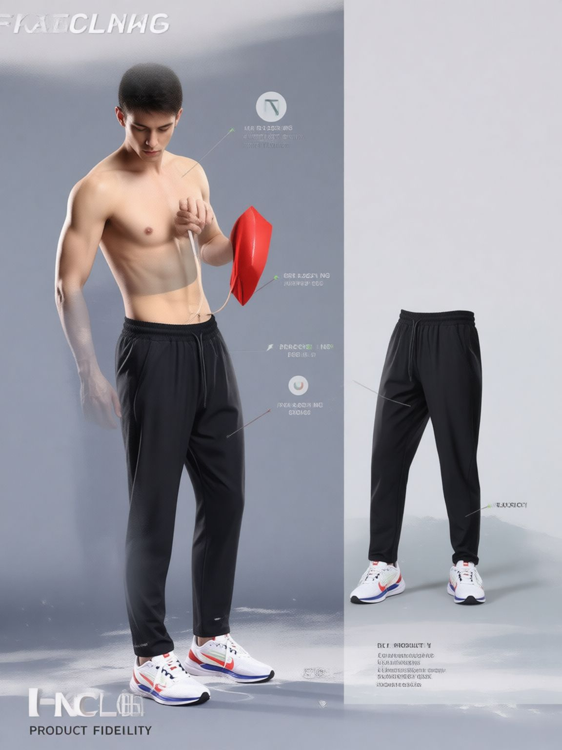 Летние спортивные брюки для фитнеса