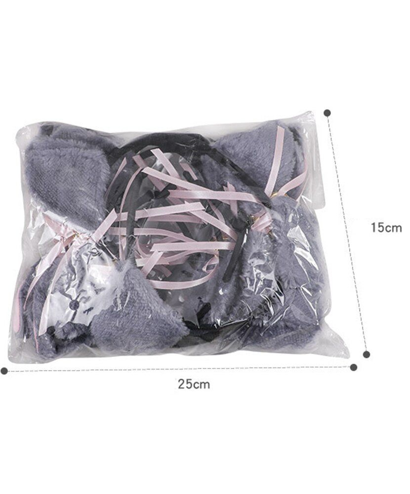 Черные ушки кошки на ободке