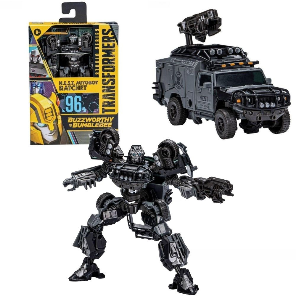 Transformers Studio Series 86 Transformers Studio Series 96 Buzzworthy Bumblebee N.E.S.T. Autobot Ratchet Deluxe Figura De Acción Bumble Bee Cliffjumper Walmart