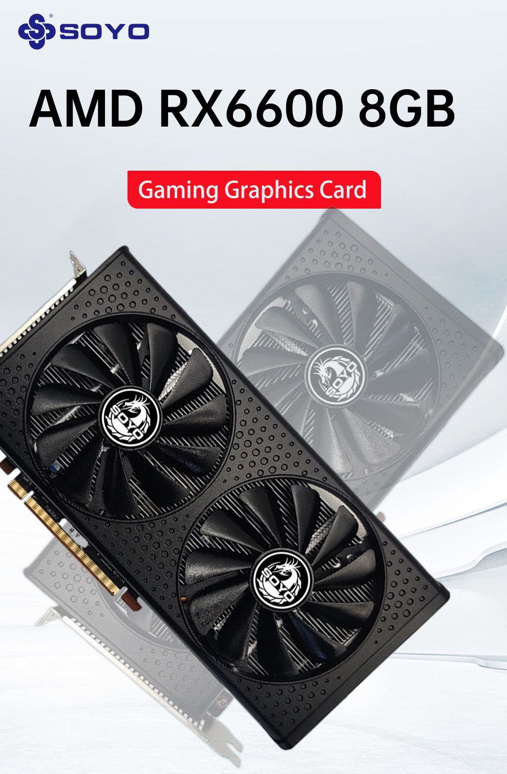 Видеокарта SOYO Radeon RX 6600, 8 ГБ GDDR6 - купить по низким ценам в ...