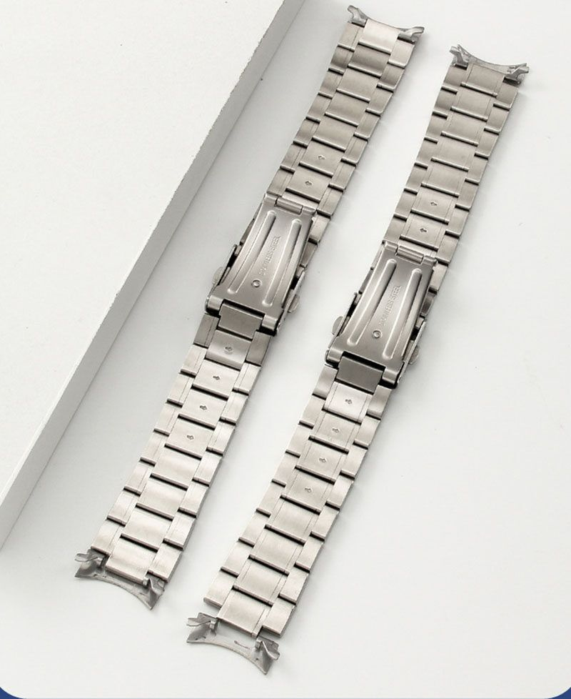 Изогнутый ремешок для часов 22 мм Casio -1374 Браслет Металлический MTP ...