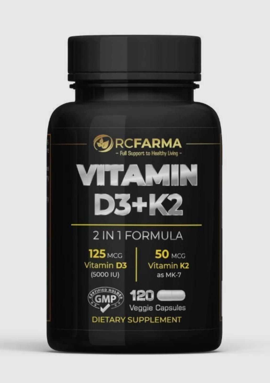Rc.Farma D3K2 5000ME 120 капсул / Витамин Д3К2 купить на OZON по низкой ...