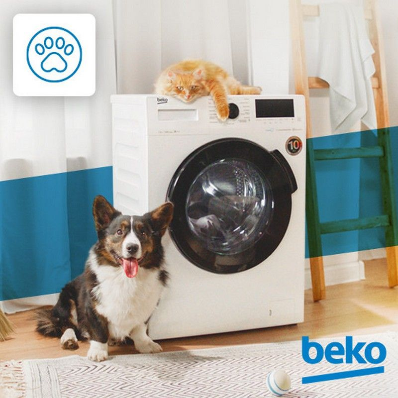 Стиральная машина Beko 7.5 кг, инверторный мотор, 1200 об/мин ...
