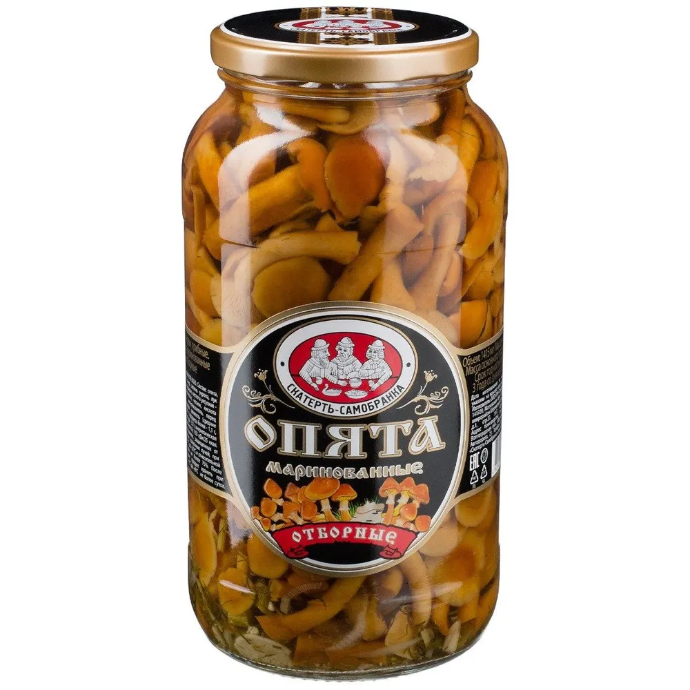 Опята Скатерть-Самобранка маринованные, 1.415л, 2 штуки, 1,415 л, фото 2