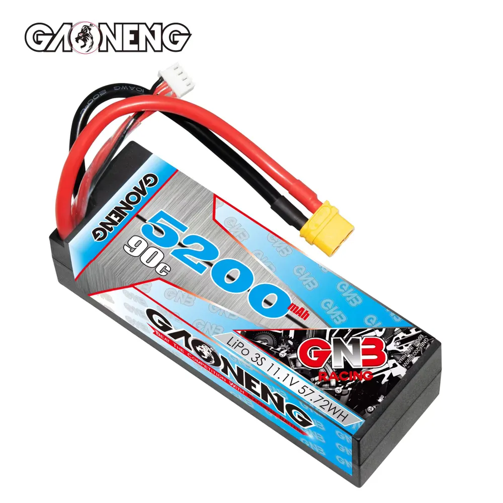 Gaoneng GNB 3S1P 11.1V 5200mAh 90C XT60 Hardcase Lipo Gaoneng GNB 3S1P 11.1V 5200mAh 90C XT60 Hardcase Lipo