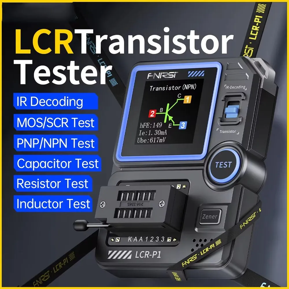 Мультиметр-тестер LCR-P1 для транзисторов, NPN, PNP, MOSFET, SMD-конденсаторов, резисторов и многое другое 2