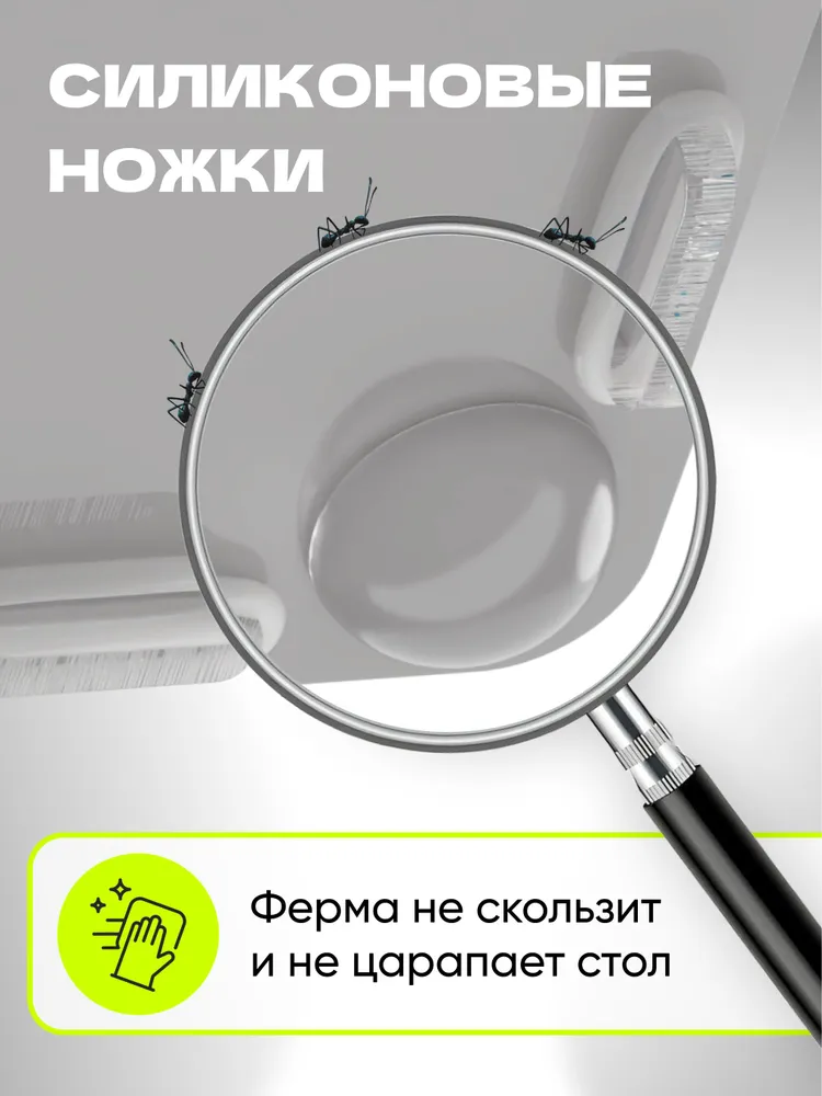 Муравьиная ферма Maxi. Корм и Декор Корм в комплекте/Формикарий для муравьев, вариант, фото 4