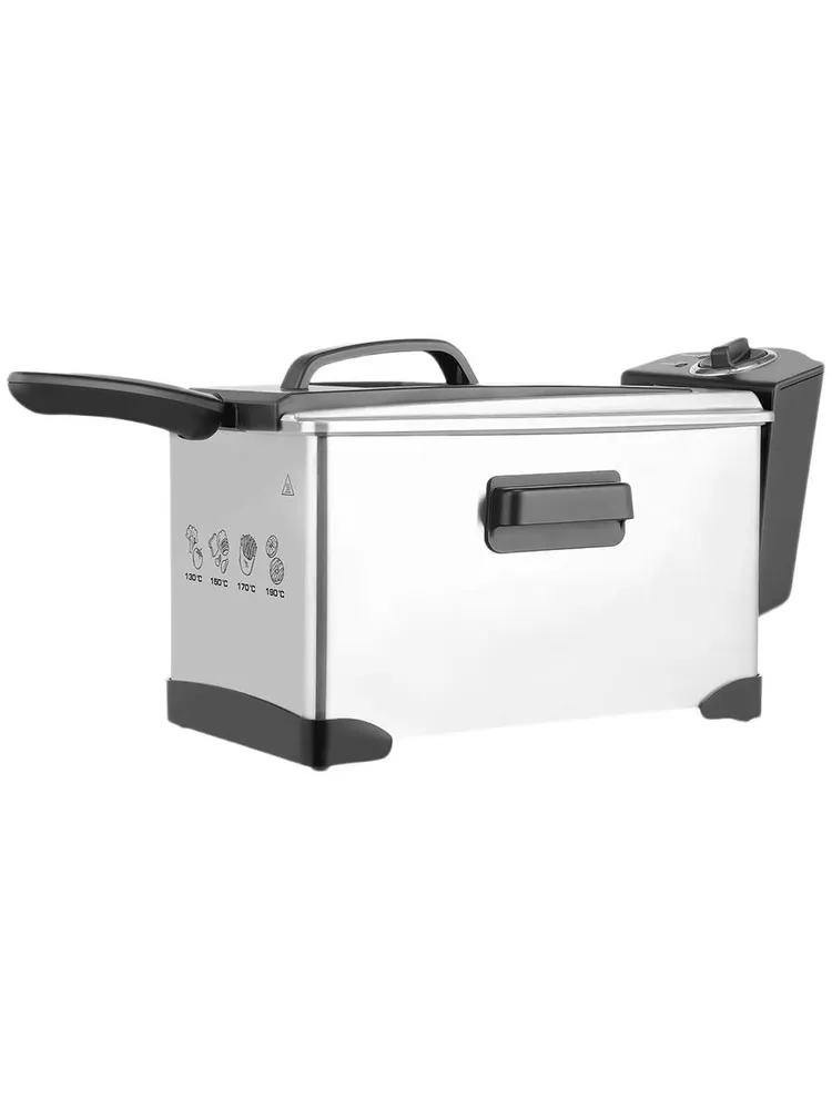 Фритюрница электрическая Centek CT-1431, 6 л, со съемной чашей, регулировка температуры, антипригарное покрытие, корпус из нержавеющей стали, индикатор нагрева, 6 л, фото 2