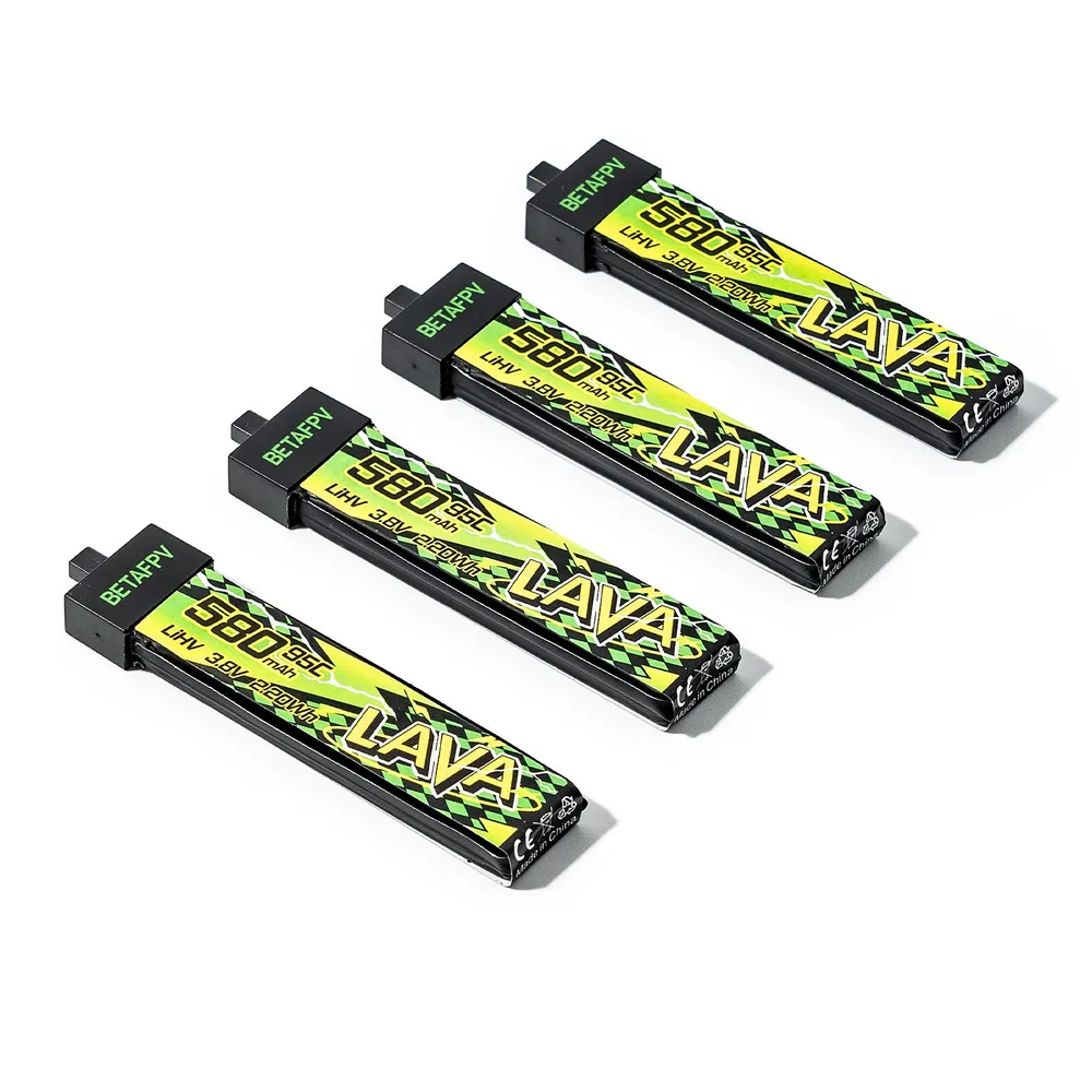 BetaFPV LAVA 1S HV 3.8V 580mAh 95C BT2.0 Lipo Battery
