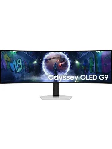 Samsung 49" Монитор S49DG932SIXCI (S49DG932SIXCI), OLED, 5120x1440, 240 Гц, Изогнутый экран, серебристый