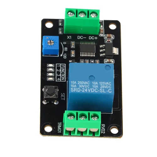Таймер задержки реле TRM01, модуль реле времени, 4 функции, 5В/12В/24В, задержка включения/выключени
