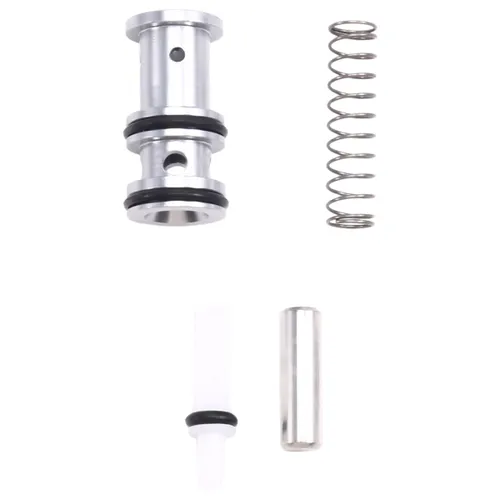 Узел плунжерного клапана, обрамляющий переключатель управления гвоздезабивным устройством