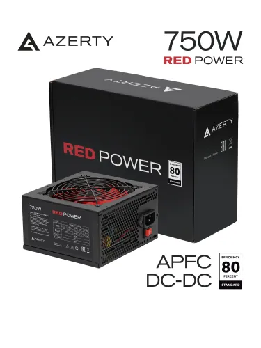 Блок питания компьютера Azerty RPW-750BA2 (750W / Вт) 80+