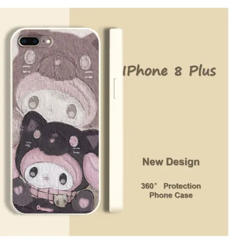 Original подходит для IPhone 8 Plus полностью закрытый силиконовый чехол для телефона Однотонный цве