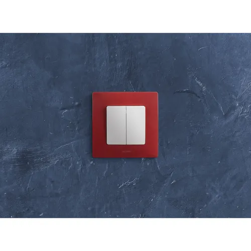 ETIKA Выключатель 2-клавишный схема 5 10АХ безвинтовые зажимы белый, IEK 672202