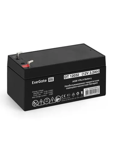 ExeGate EX282958RUS Батарея DT 12032 (12V 3.2Ah), клеммы F1