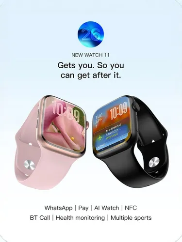 PANDA Смарт-часы W11 MINI, 42mm, золото