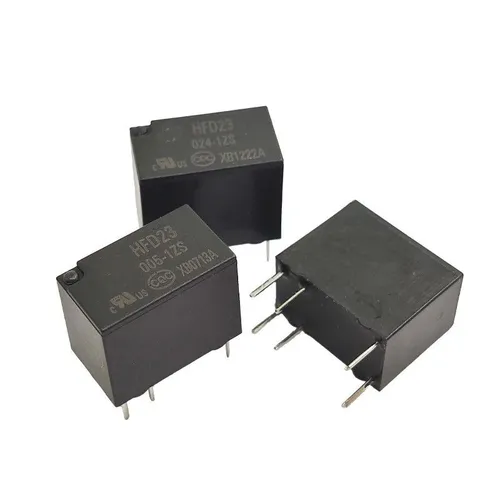 2pcs Реле малогабаритное HFD23-005-1ZS Hongfa: 5VDC, 1 перекл. группа (SPDT), 6 выводов, ток 1A 30VD