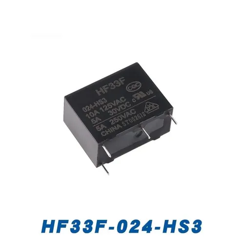 Реле HF33F-024-HS3, 4-контактное, 5 А, с одним нормально открытым контактом