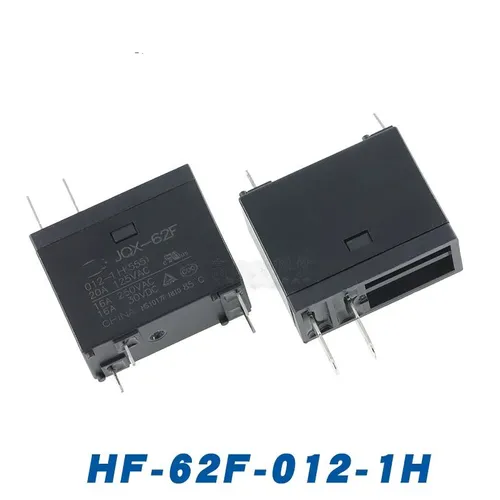 Реле электромагнитное HF62F-012-1H 12В пост.тока 4 пина 16А одна группа НЗ для ремонта кондиционеров