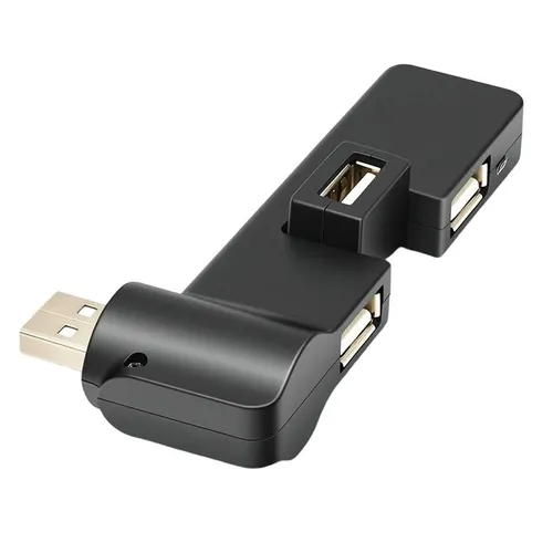 Мини-USB 2.0 концентратор с 4 портами, поворот на 90 /180