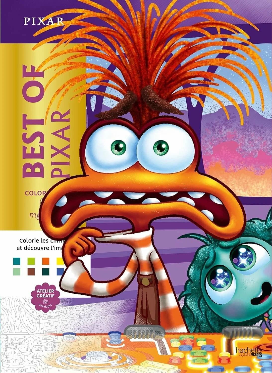 Раскраска по номерам Coloriages mysteres Disney - Best of Pixar, 128стр.