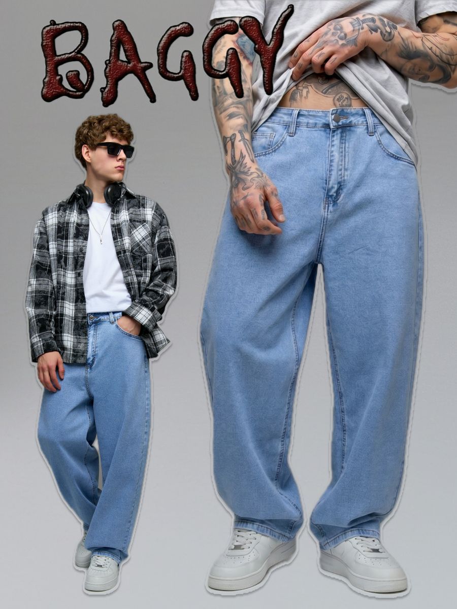 Джинсы Seventy7denim багги мужские y2k